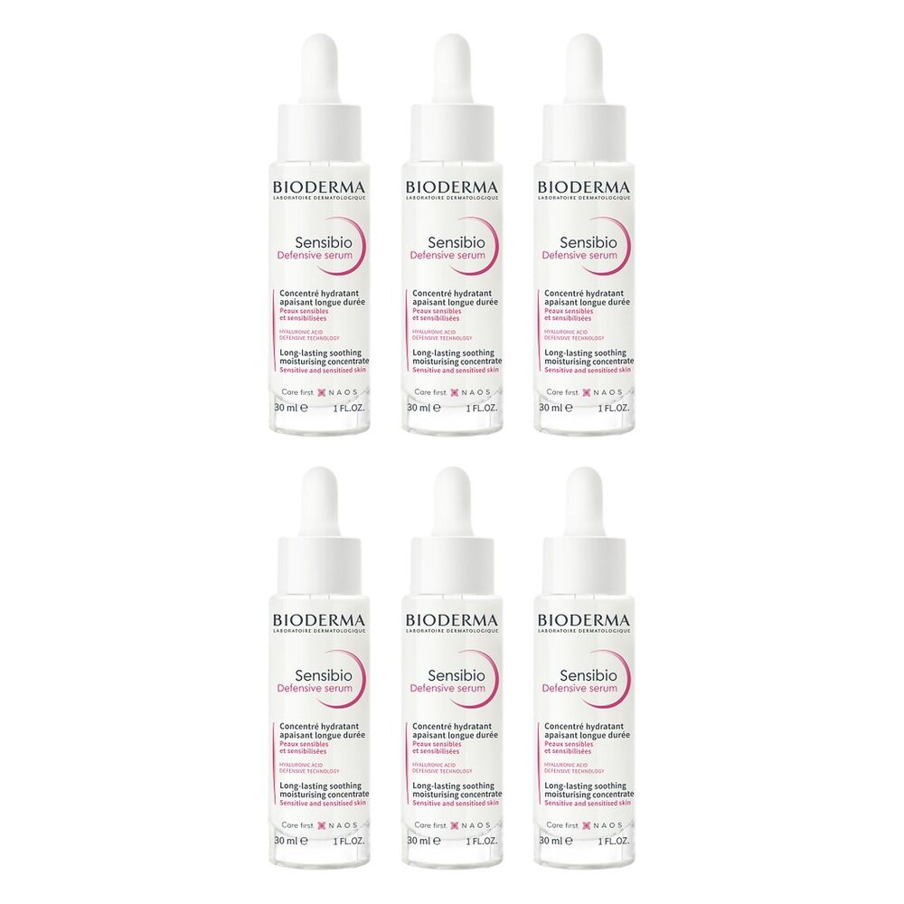 Bioderma Sensibio Soothing Defensive Serum 30mL Pack of 6