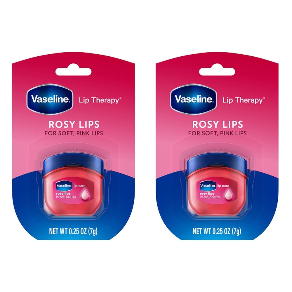 Vaseline Lip Therapy Rosy Lips Tinted Lip Balm 7g x 8 Bundle of 2