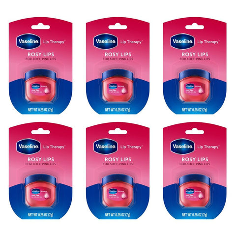 Vaseline Lip Therapy Rosy Lips Tinted Lip Balm 7g x 8 Bundle of 6
