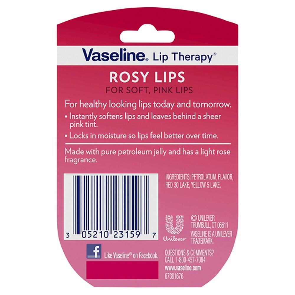 Vaseline Lip Therapy Rosy Lips Tinted Lip Balm 7g x 8