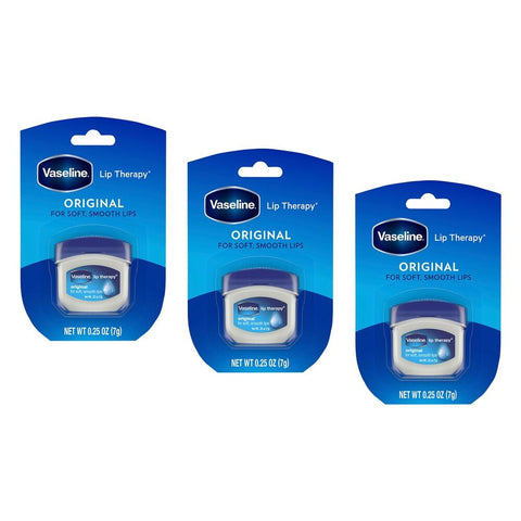 Vaseline Lip Therapy Original Lip Balm 7g x 8 Bundle of 3