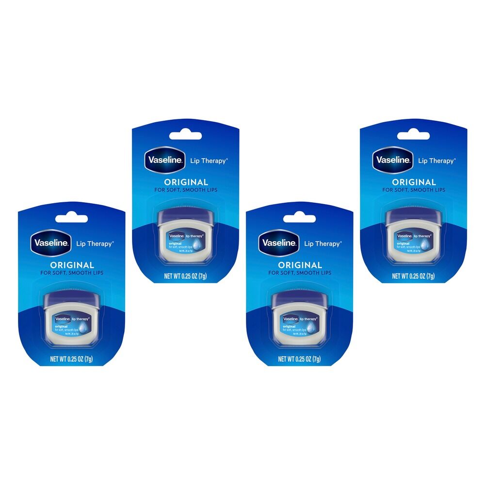 Vaseline Lip Therapy Original Lip Balm 7g x 8 Bundle of 4