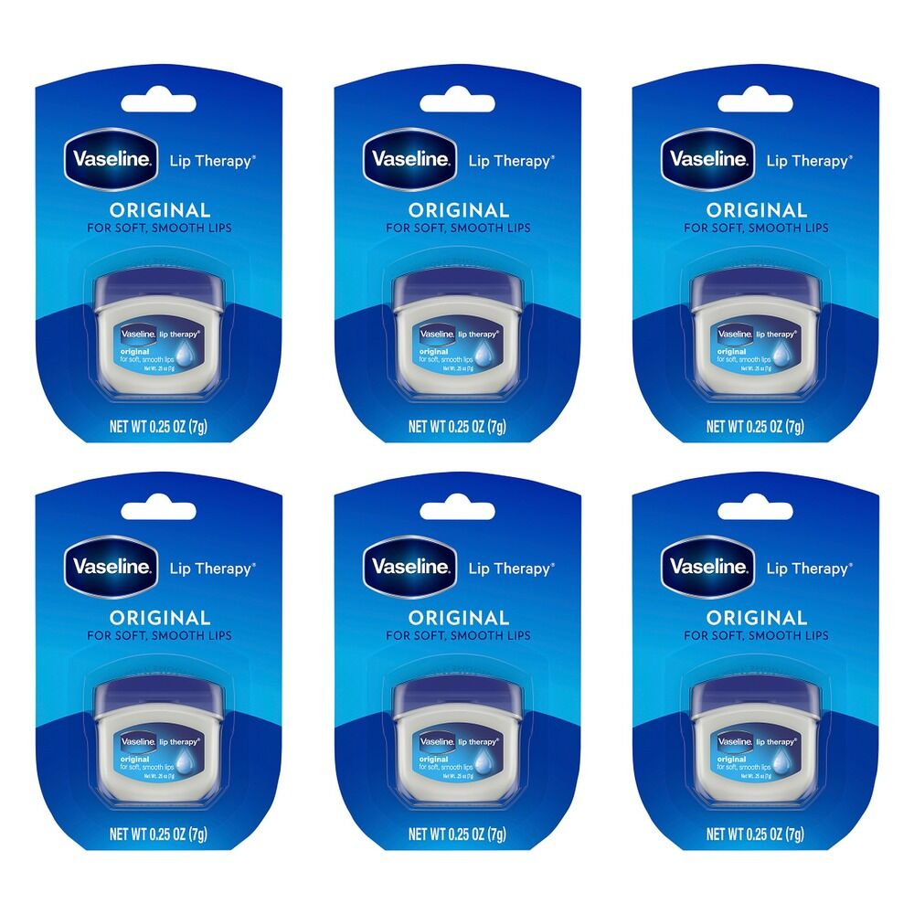 Vaseline Lip Therapy Original Lip Balm 7g x 8 Bundle of 6