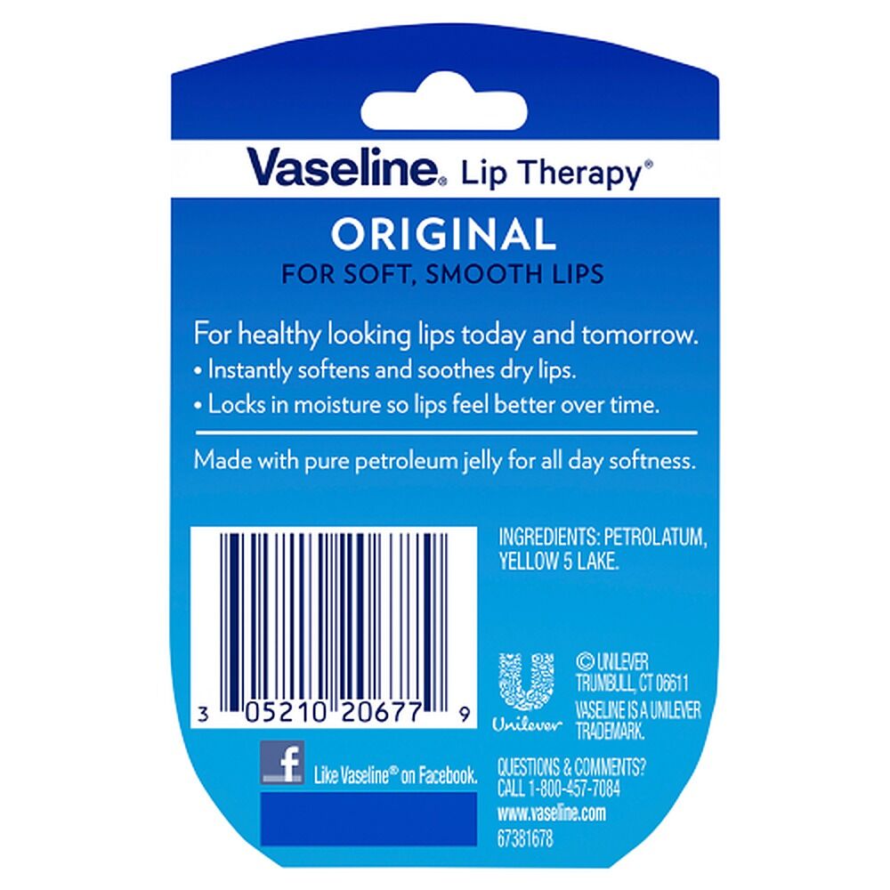 Vaseline Lip Therapy Original Lip Balm 7g x 8