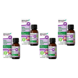 Brauer Baby & Child Multivitamin Liquid 45mL Pack of 4