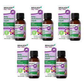 Brauer Baby & Child Multivitamin Liquid 45mL Pack of 5