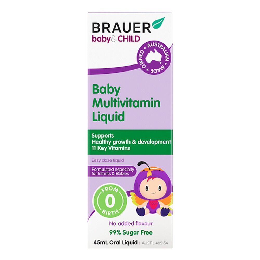 Brauer Baby & Child Multivitamin Liquid 45mL