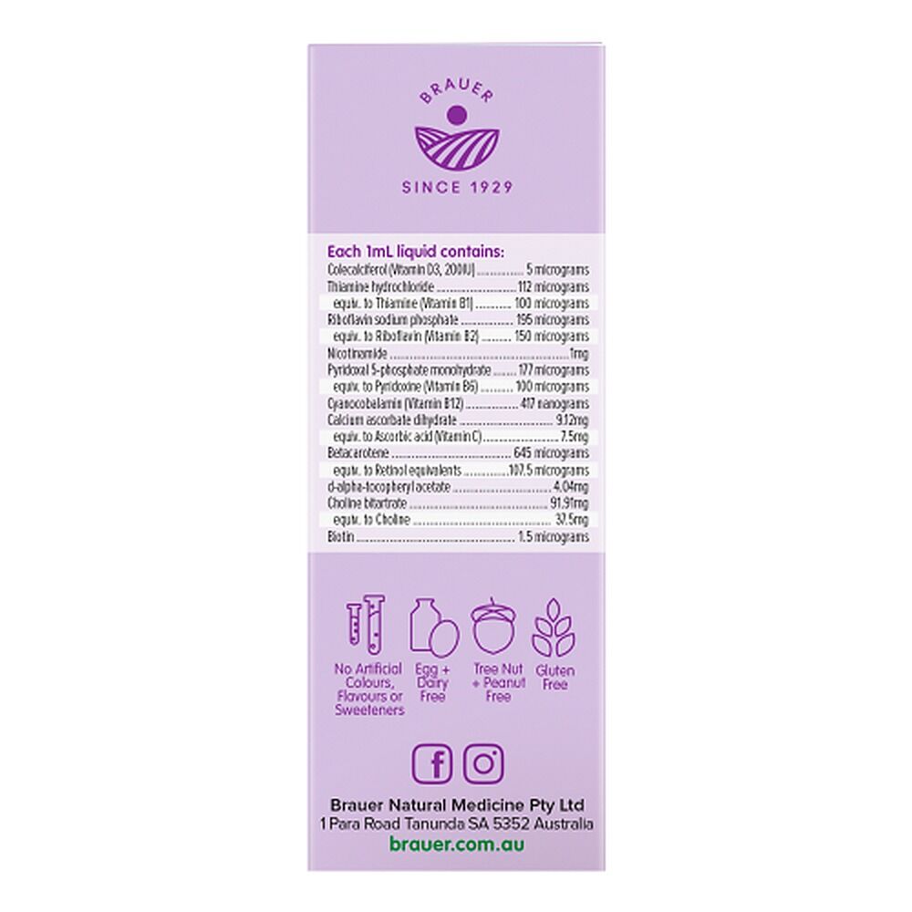 Brauer Baby & Child Multivitamin Liquid 45mL