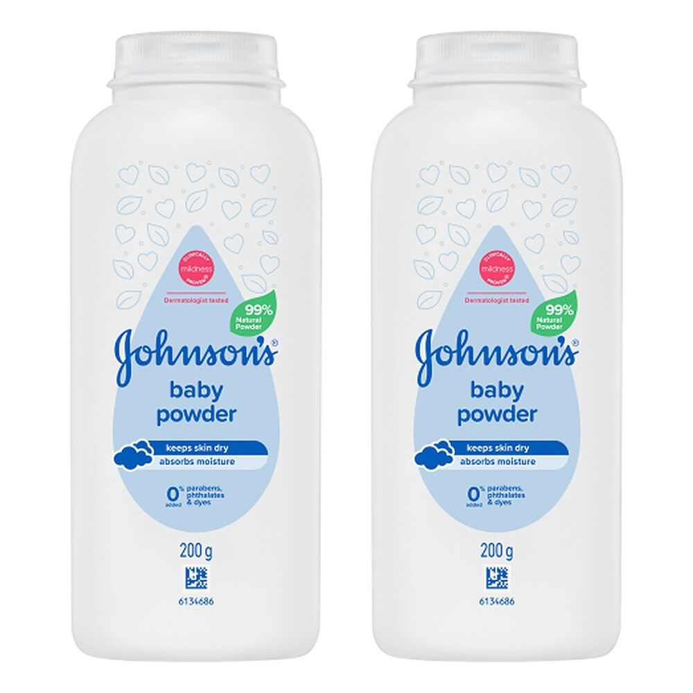 Johnson's Baby Powder 200g Pack of 2