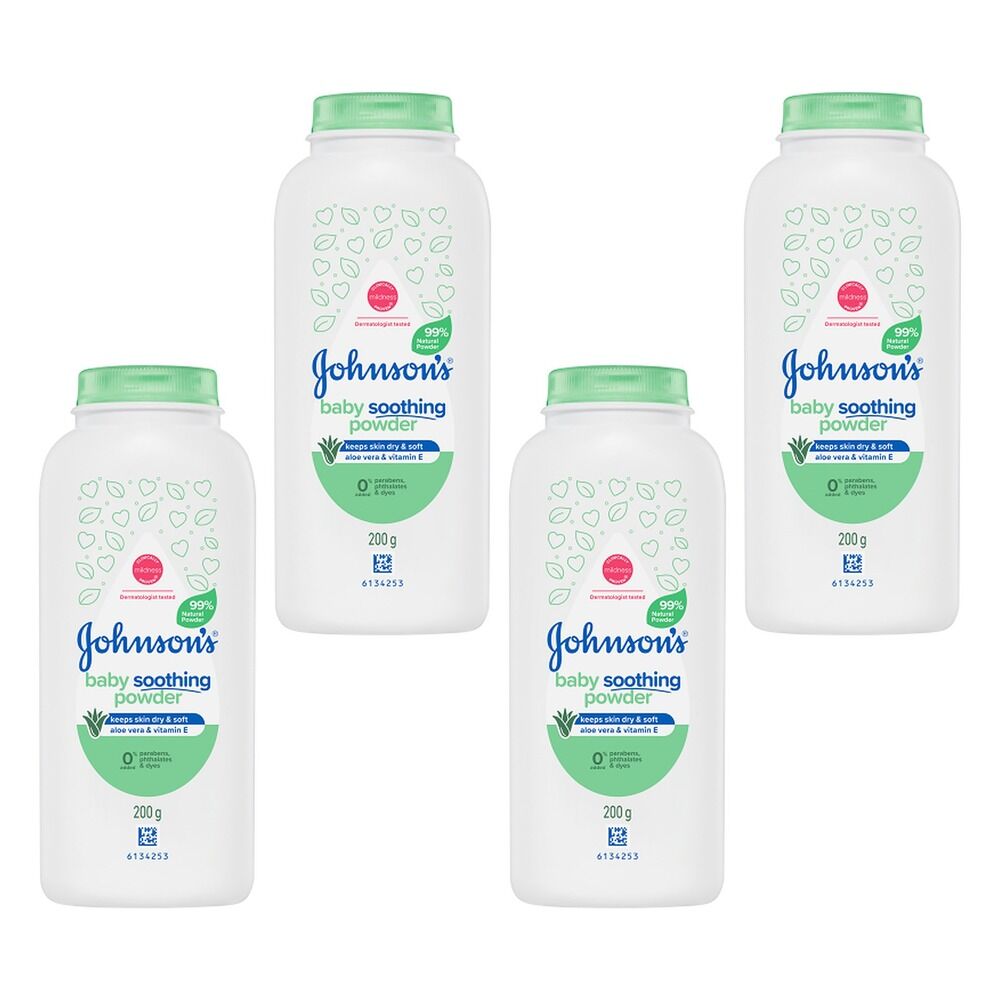 Johnson's Baby Soothing Powder 200g x 4 Bundle of 4
