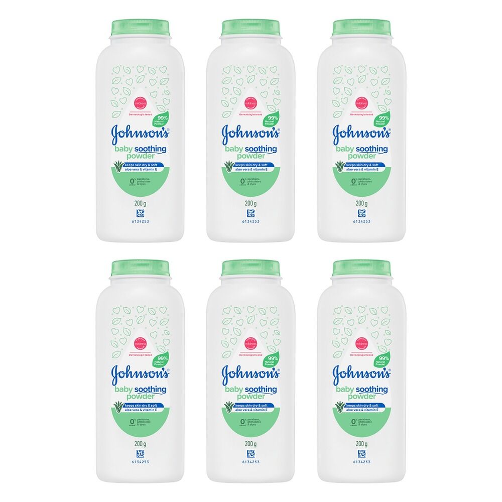 Johnson's Baby Soothing Powder 200g x 4 Bundle of 6