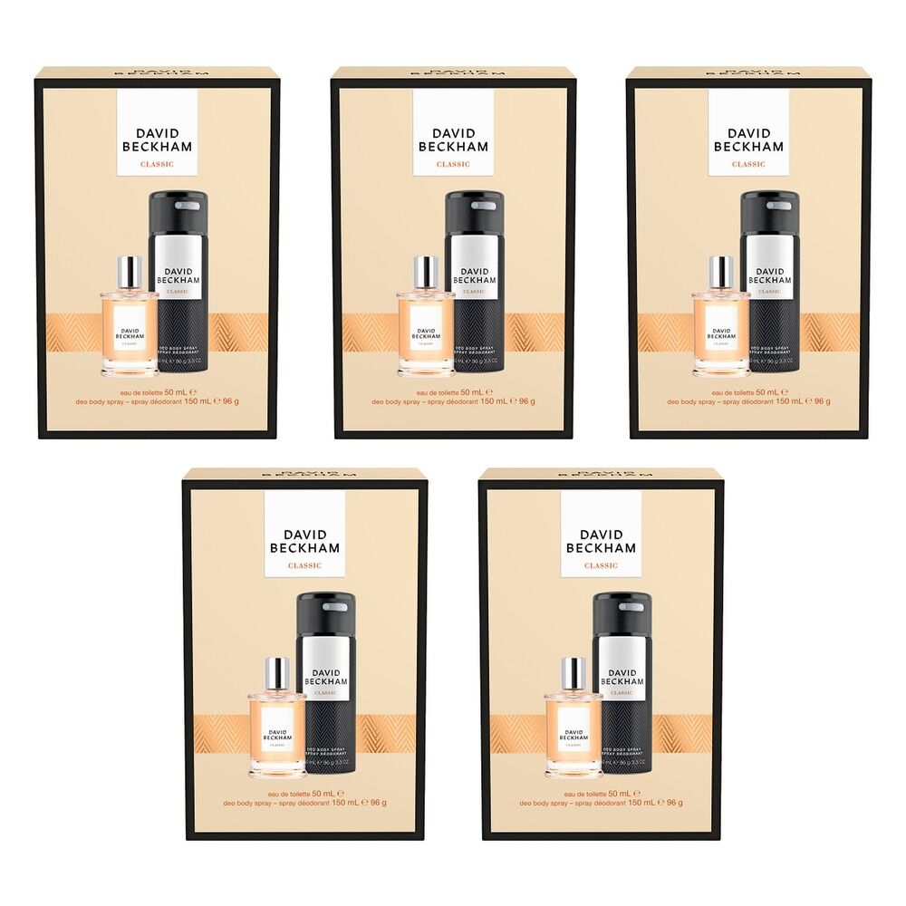 David Beckham Classic 2 Piece Set Pack of 5