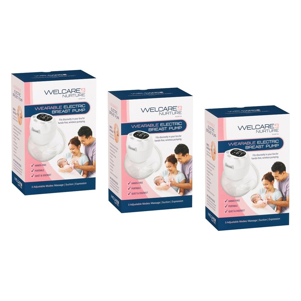 Welcare Nurture Wearable Electric Breast Pump Pack of 3