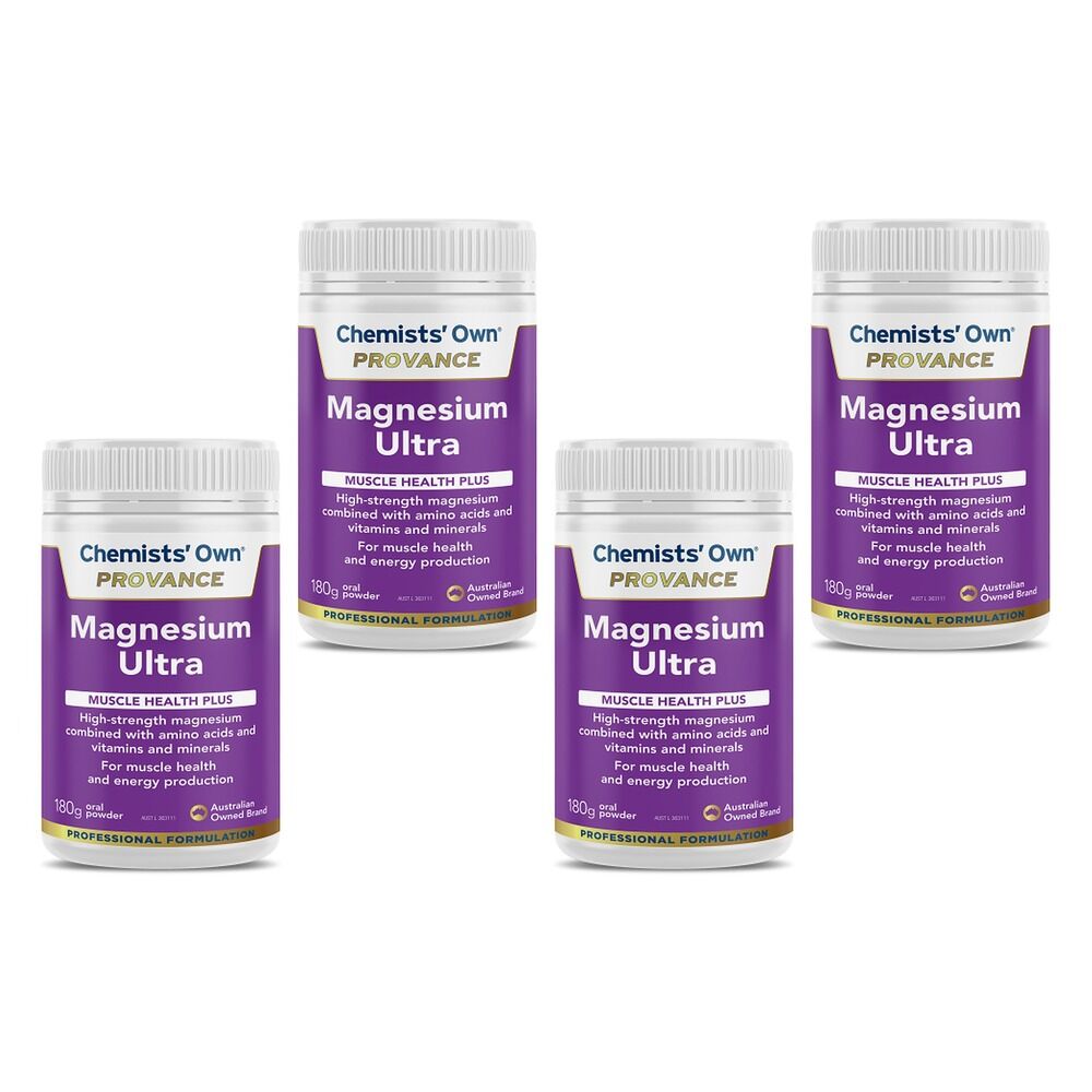 Chemists' Own Provance Magnesium Ultra Powder 180g Pack of 4