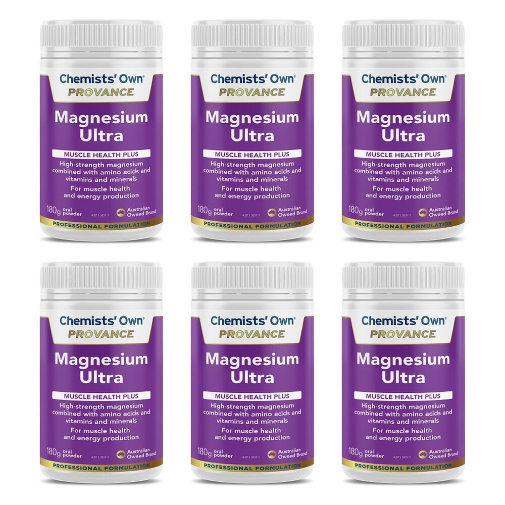 Chemists' Own Provance Magnesium Ultra Powder 180g Pack of 6