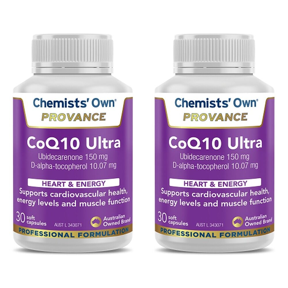 Chemists' Own Provance CoQ10 Ultra 30 Capsules Pack of 2