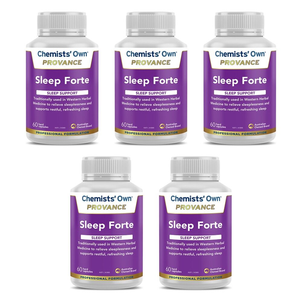 Chemists' Own Provance Sleep Forte 60 Capsules Pack of 5