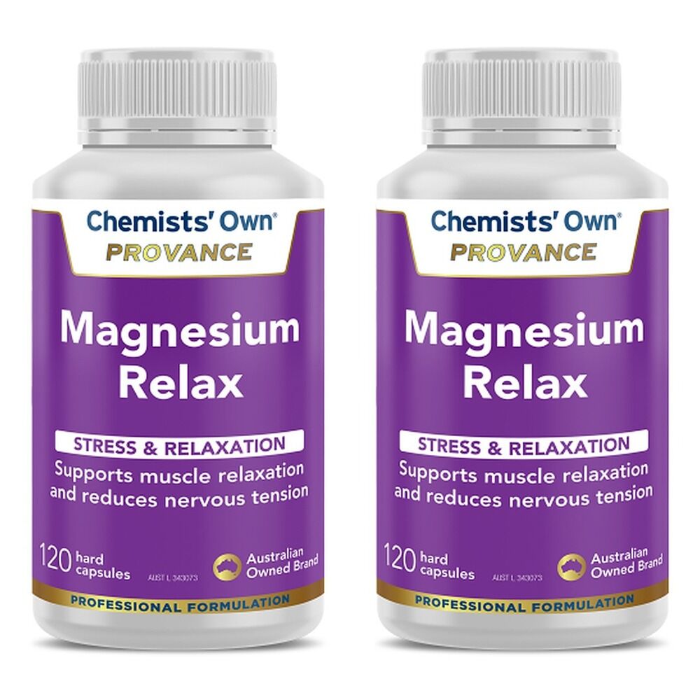 Chemists' Own Provance Magnesium Relax 120 Capsules Pack of 2