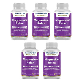 Chemists' Own Provance Magnesium Relax 120 Capsules Pack of 5