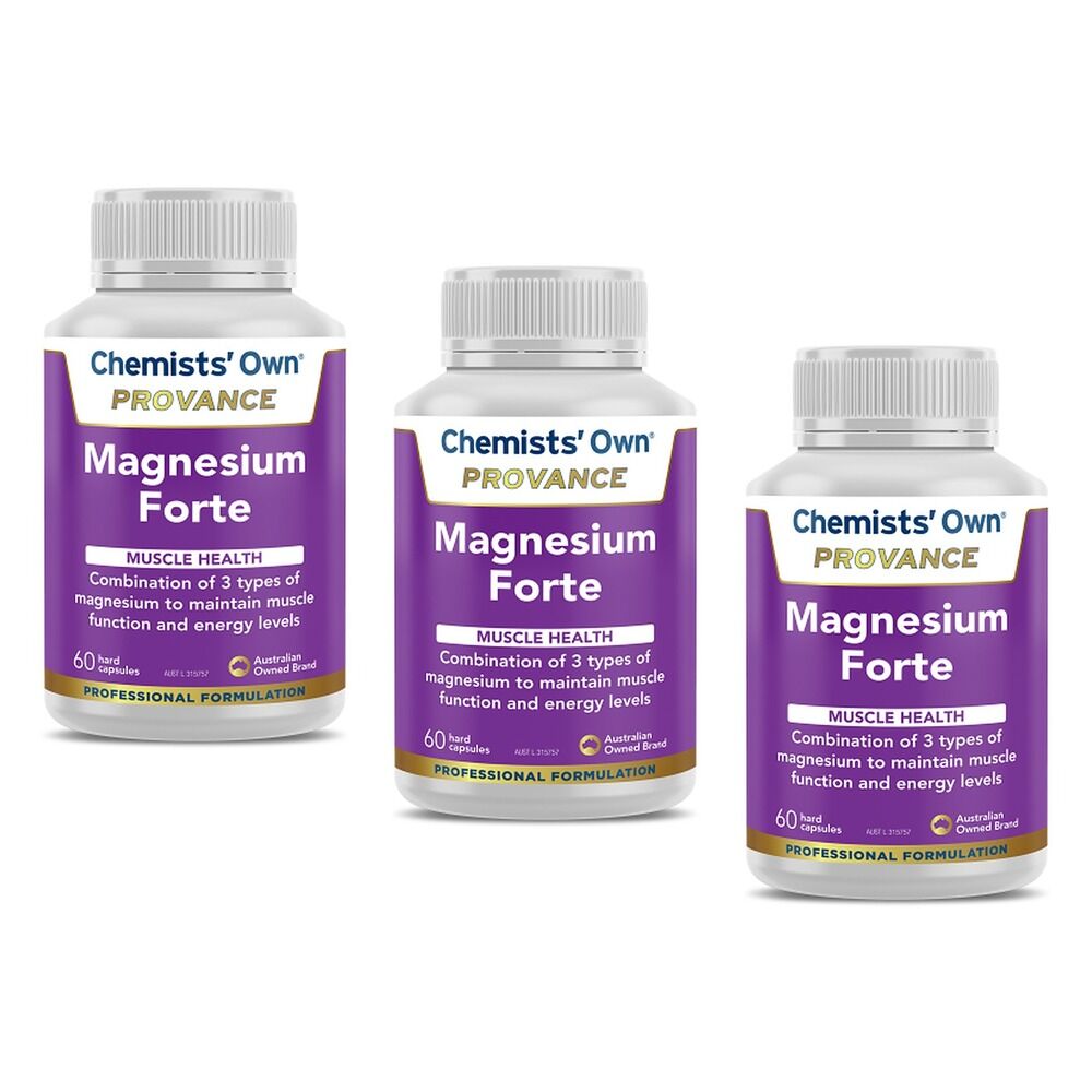 Chemists' Own Provance Magnesium Forte 60 Capsules Pack of 3