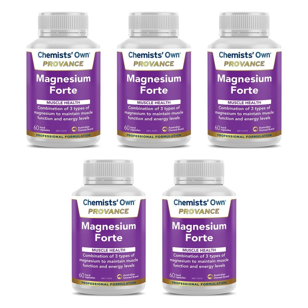Chemists' Own Provance Magnesium Forte 60 Capsules Pack of 5