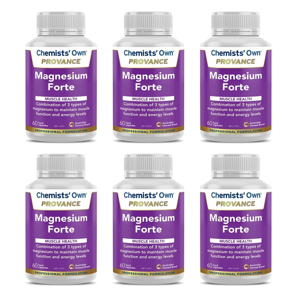 Chemists' Own Provance Magnesium Forte 60 Capsules Pack of 6