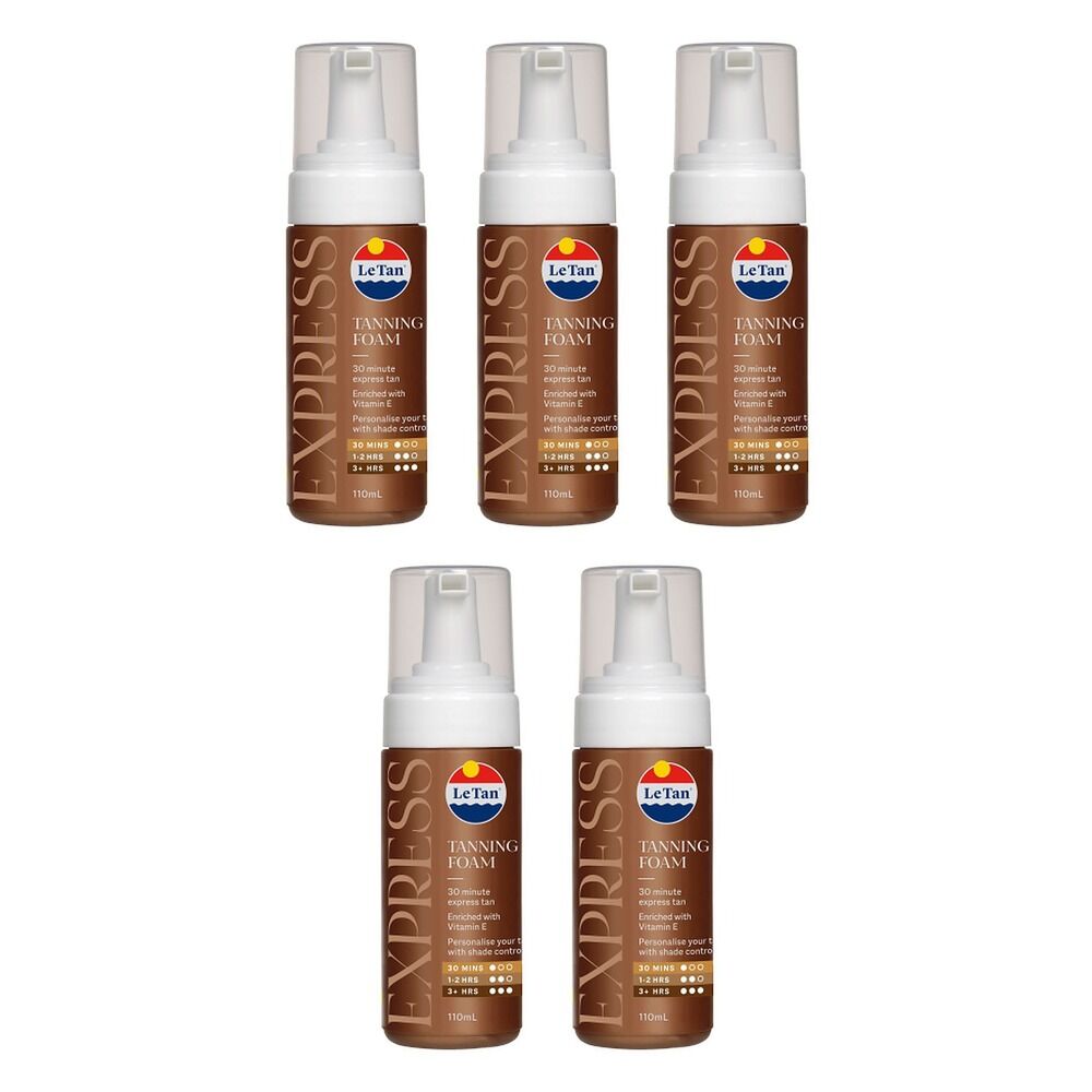 Le Tan Classic Express Tanning Foam 110mL Pack of 5
