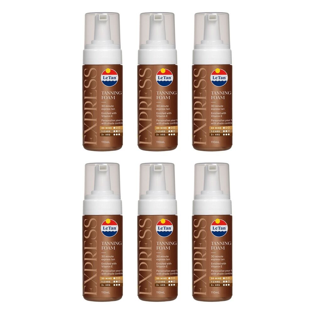 Le Tan Classic Express Tanning Foam 110mL Pack of 6