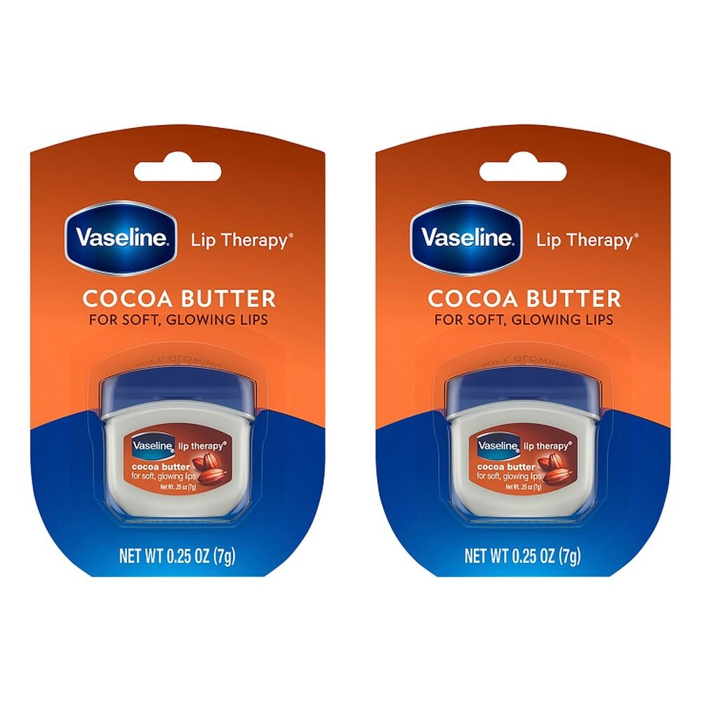 Vaseline Lip Therapy Cocoa Butter Lip Balm 7g Pack of 2