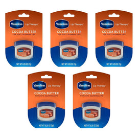 Vaseline Lip Therapy Cocoa Butter Lip Balm 7g Pack of 5
