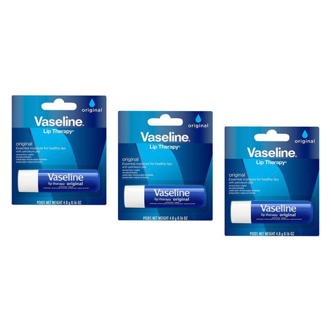 Vaseline Lip Therapy Original Lip Balm 4.8g Pack of 3