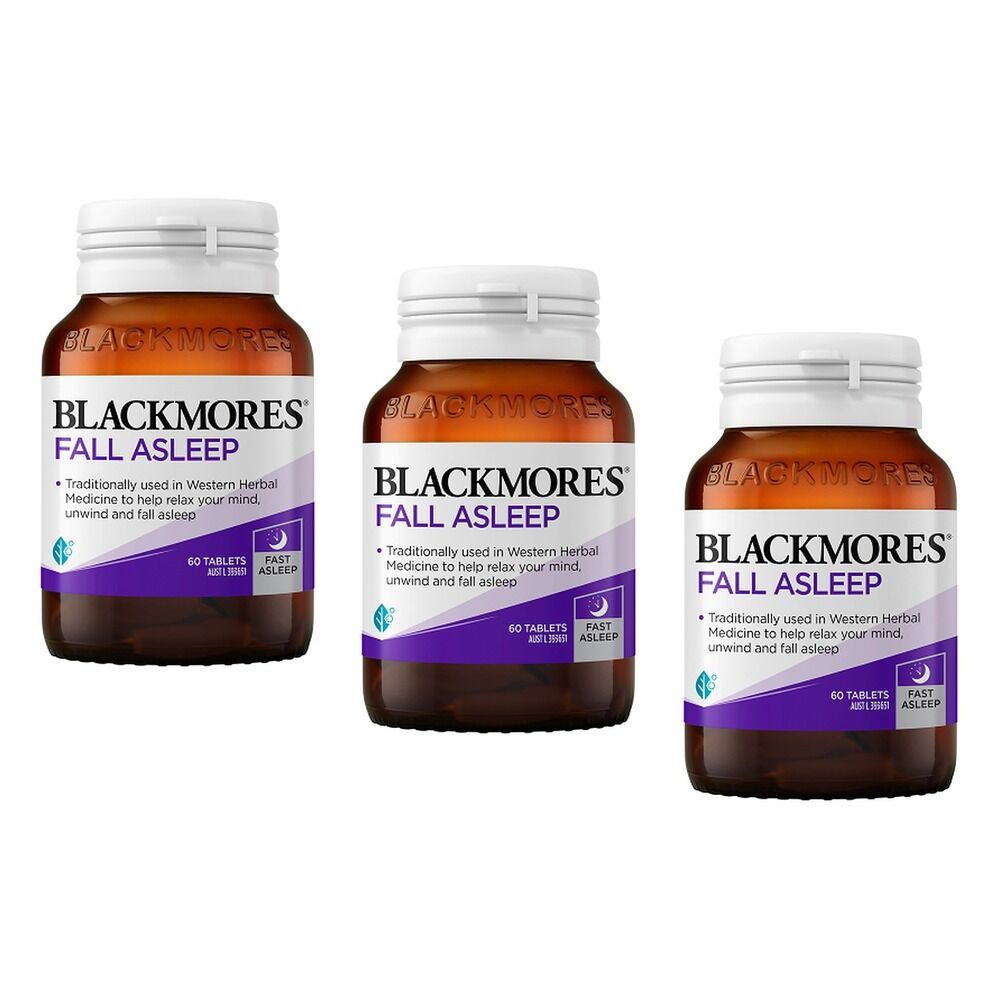 Blackmores Fall Asleep 60 Tablets Pack of 3