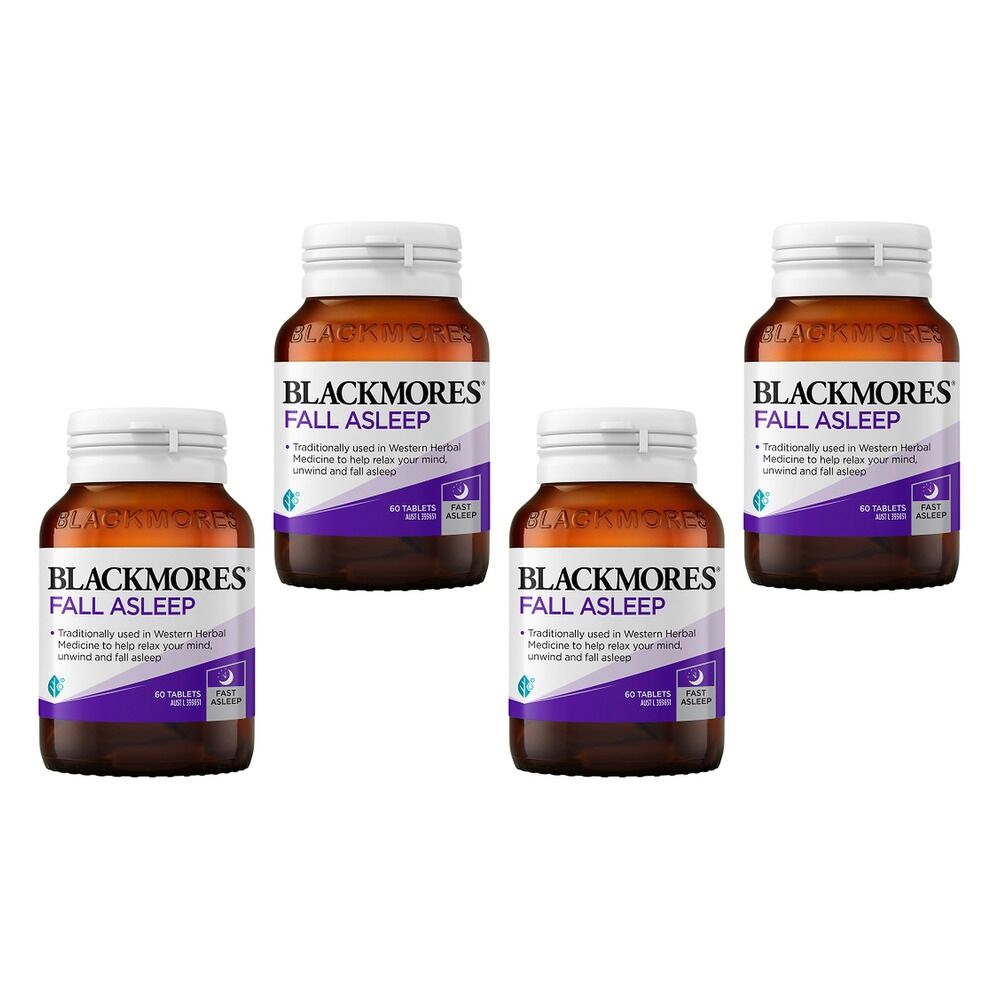 Blackmores Fall Asleep 60 Tablets Pack of 4