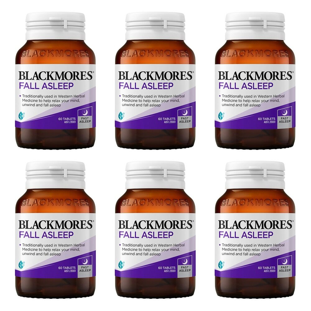 Blackmores Fall Asleep 60 Tablets Pack of 6