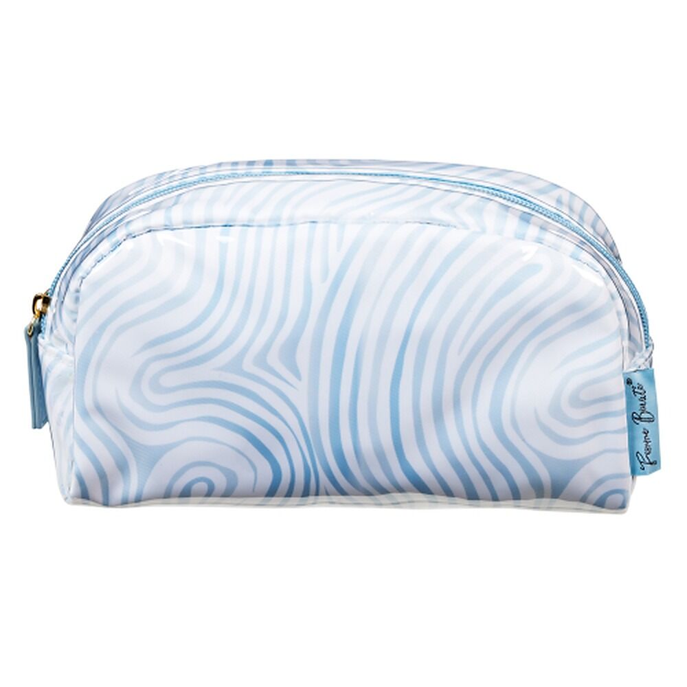 Femme Beaute Small Clutch Blue Abstract