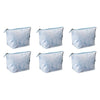 Femme Beaute Large Pouch Blue Abstract Pack of 6