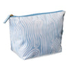 Femme Beaute Large Pouch Blue Abstract