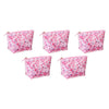 Femme Beaute Large Pouch Pink Floral Pack of 5