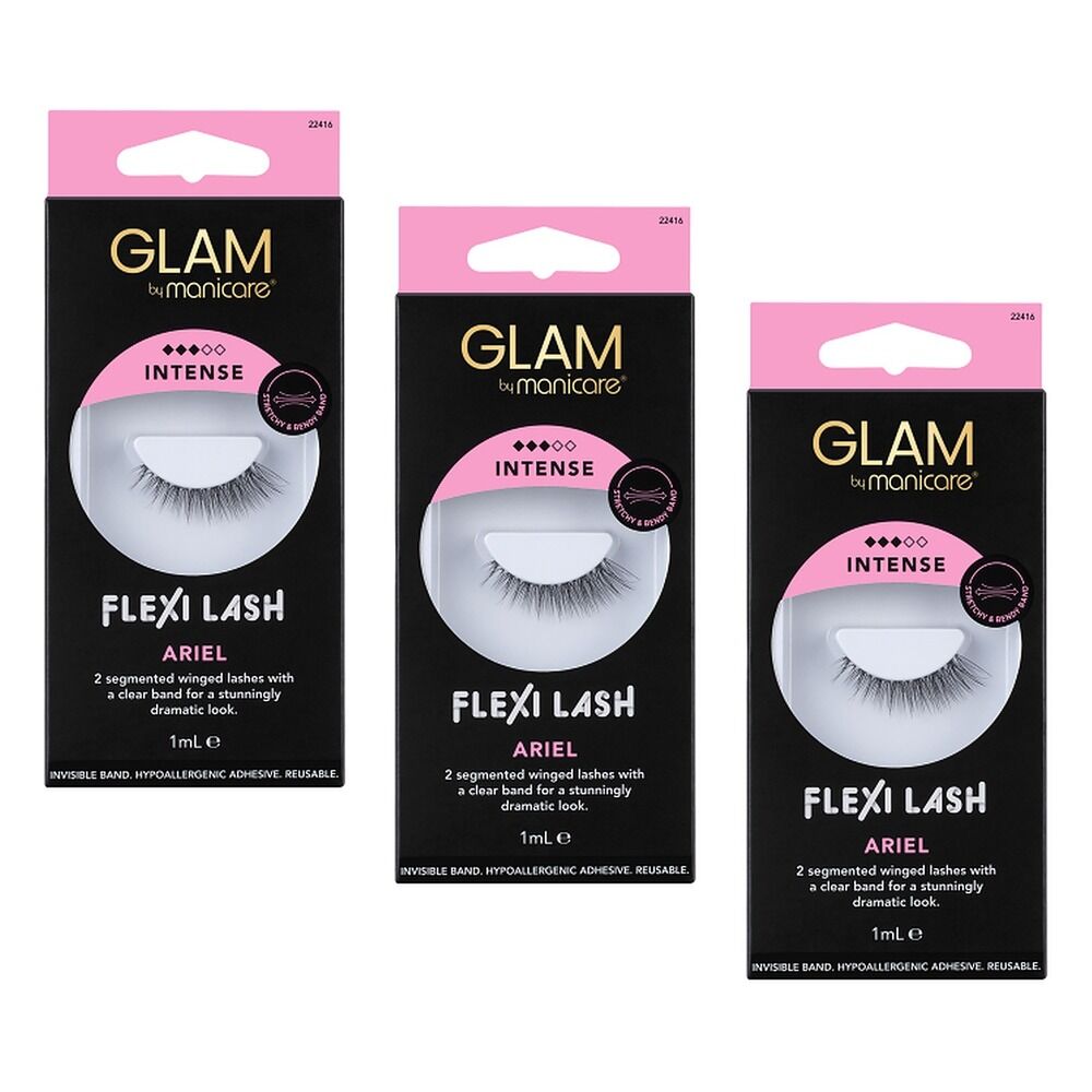 Glam by Manicare Flexi Lash Ariel Pack of 3