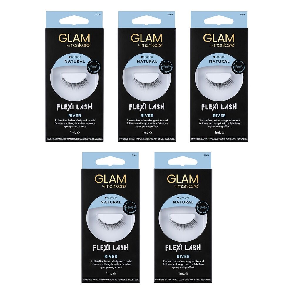 Glam by Manicare Flexi Lash River Pack of 5