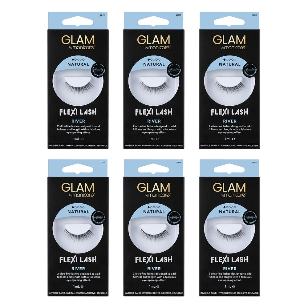 Glam by Manicare Flexi Lash River Pack of 6