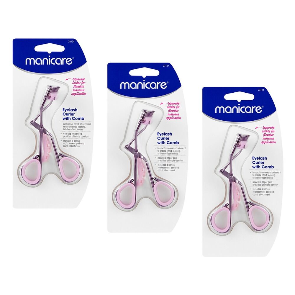 Manicare Eyelash Curler with Comb Pack of 3