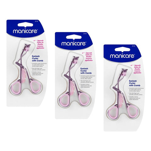 Manicare Eyelash Curler with Comb Pack of 3