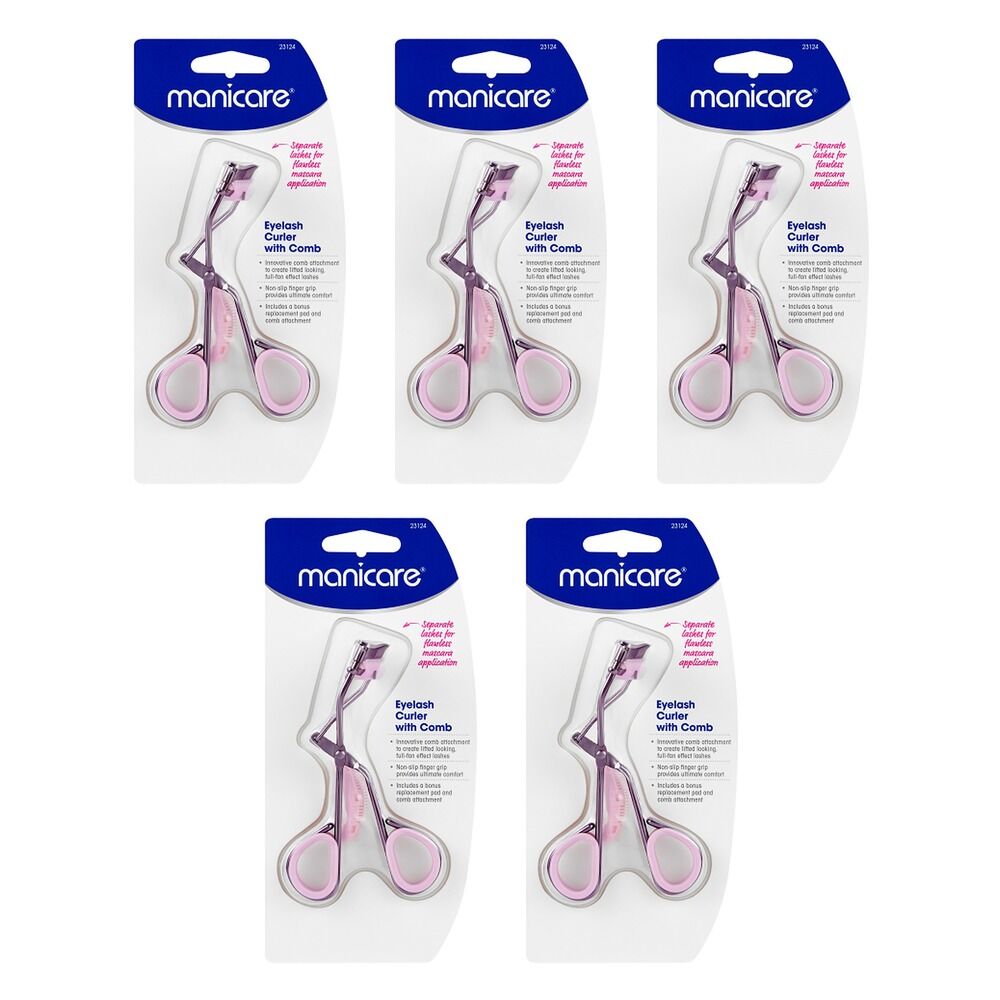 Manicare Eyelash Curler with Comb Pack of 5