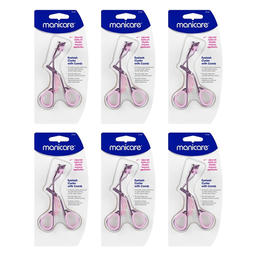 Manicare Eyelash Curler with Comb Pack of 6