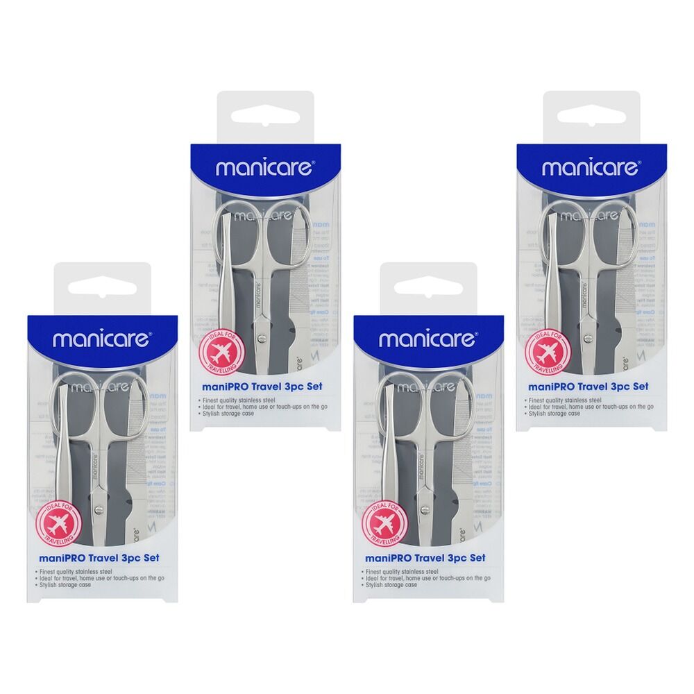 Manicare ManiPRO Travel 3 Piece Set Pack of 4