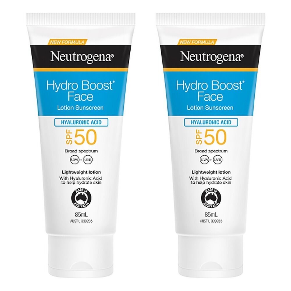 Neutrogena Hydro Boost Face Lotion Sunscreen SPF50 85mL Pack of 2