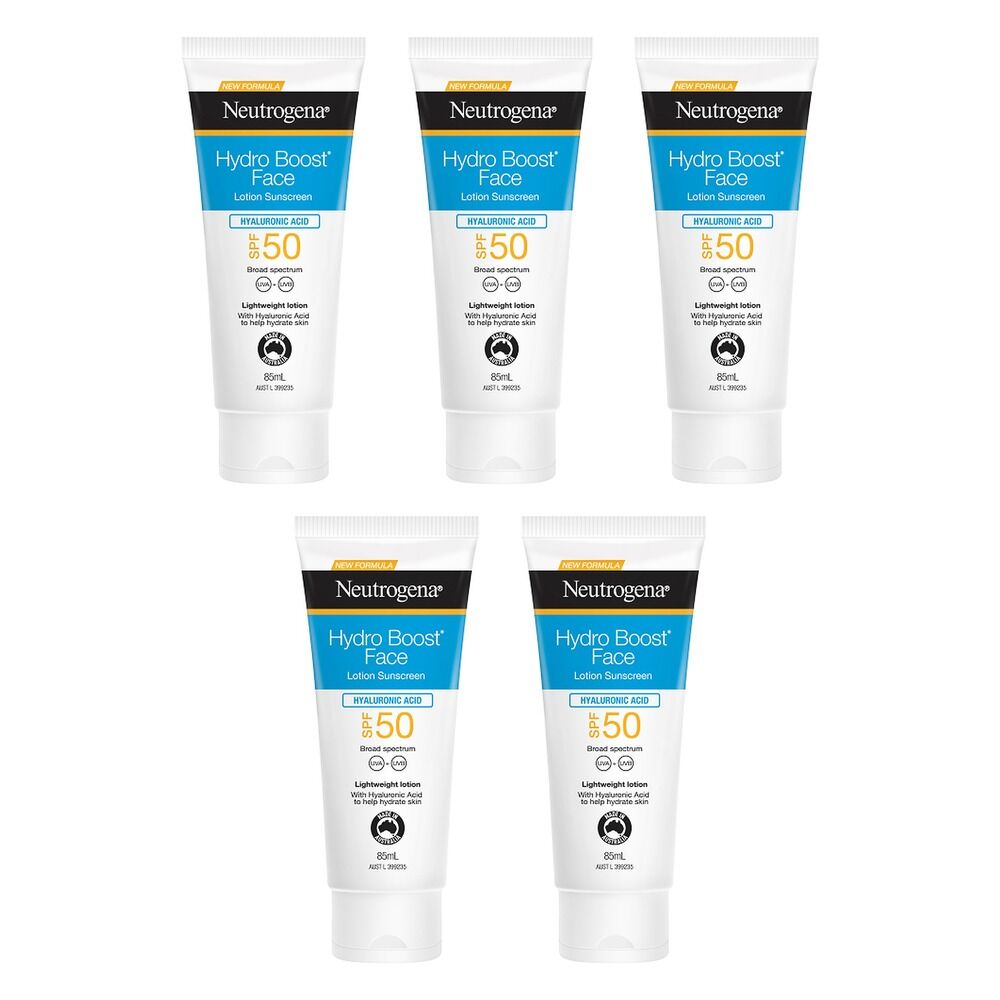 Neutrogena Hydro Boost Face Lotion Sunscreen SPF50 85mL Pack of 5