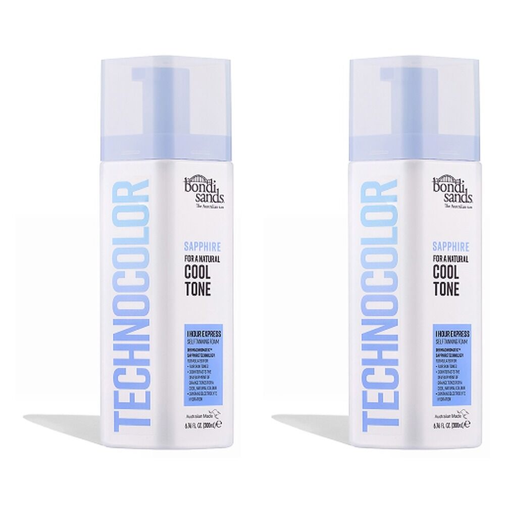 Bondi Sands Sapphire Technocolor Self Tanning Foam 200mL Pack of 2