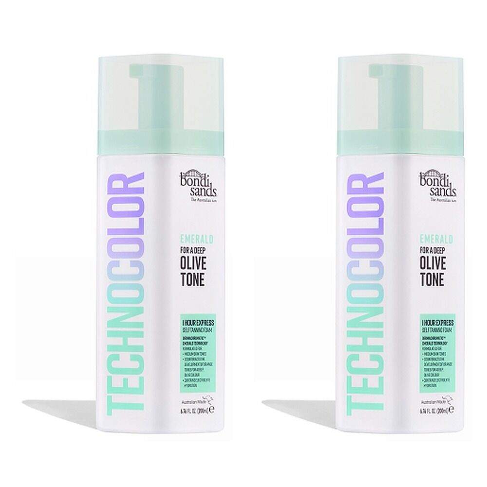 Bondi Sands Emerald Technocolor Self Tanning Foam 200mL Pack of 2